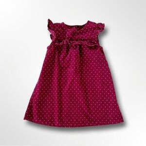H&M Burgundy Corduroy Dress